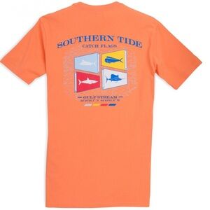 Southern Tide Coral Tee with Pocket